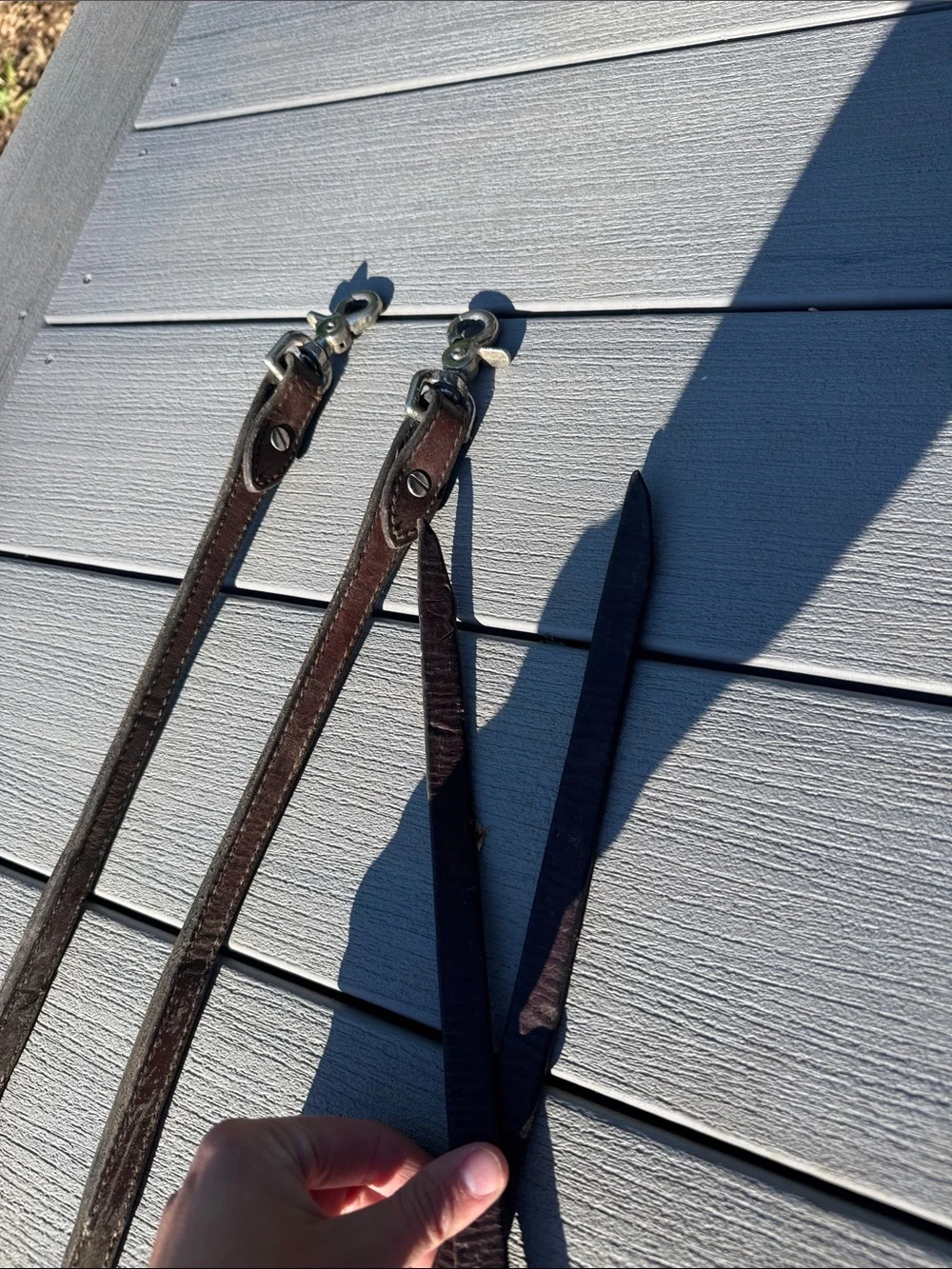Dark oil split reins - Picture 4 of 5